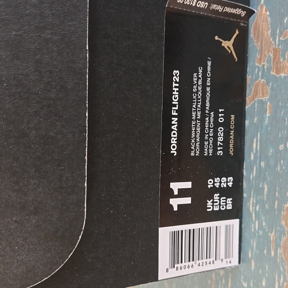 Air Jordan Flight 23 Men's Sneakers in Black and White - Picture 6 of 6